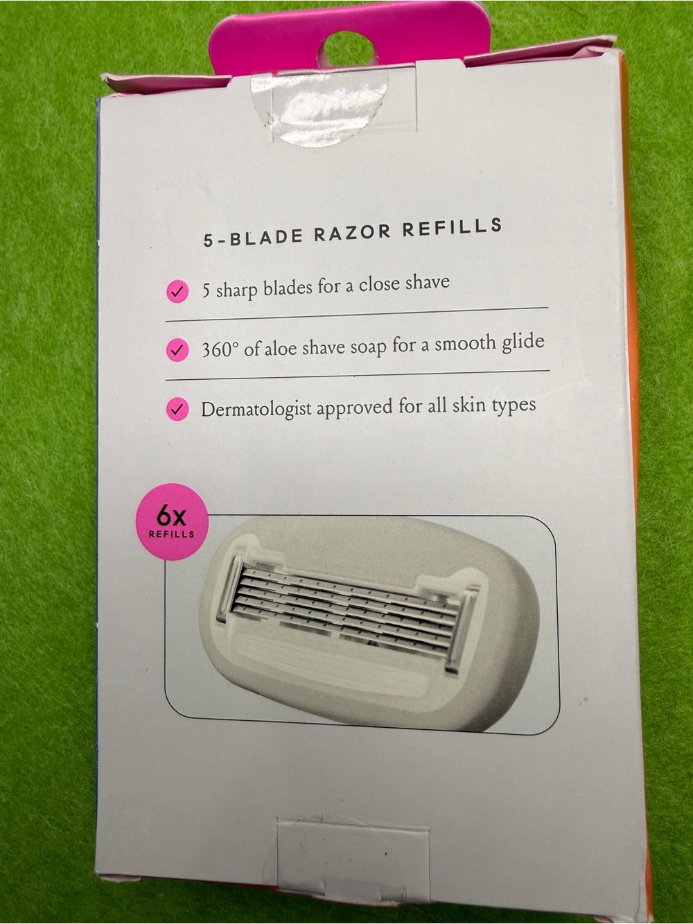 Billie 5-Blade Razor Refills - Pink (6 Count) - Picture 2 of 2